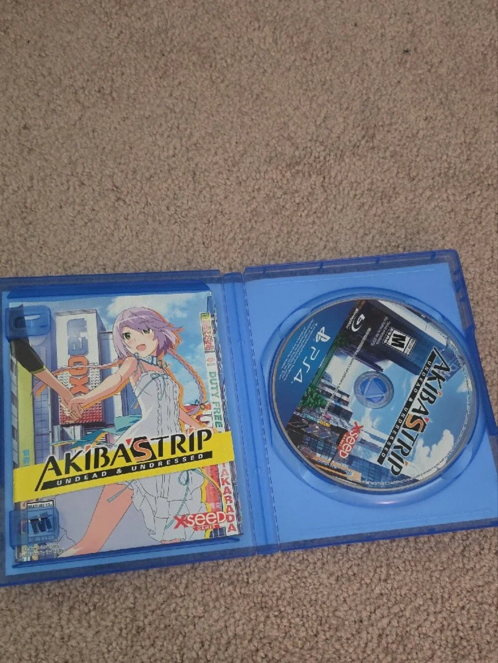 Sony PS4 Akiba's Trip: Undead & Undressed - Blue Case with Full-Color Cover Art